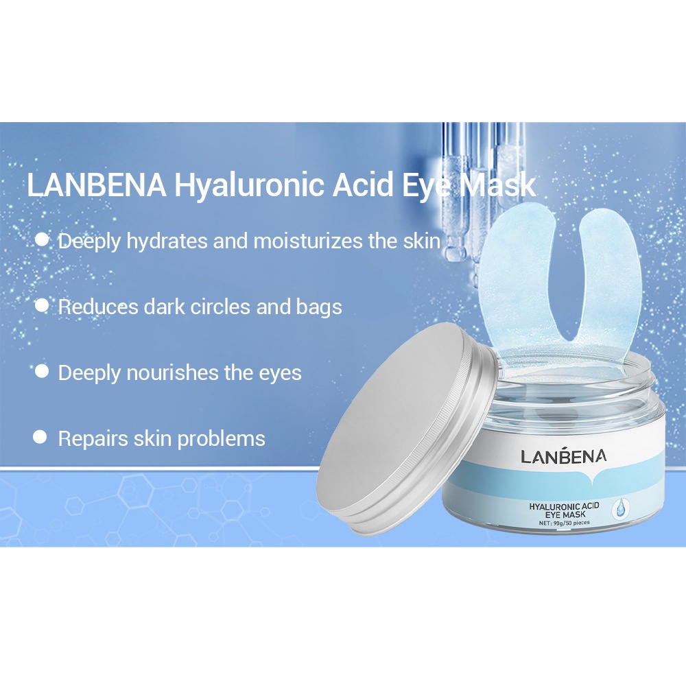 LANBENA EYE MASK HYALURONIC ACID - MASKER MATA ANTI WRINKLE &amp; FIRM LIFT Melembabkan