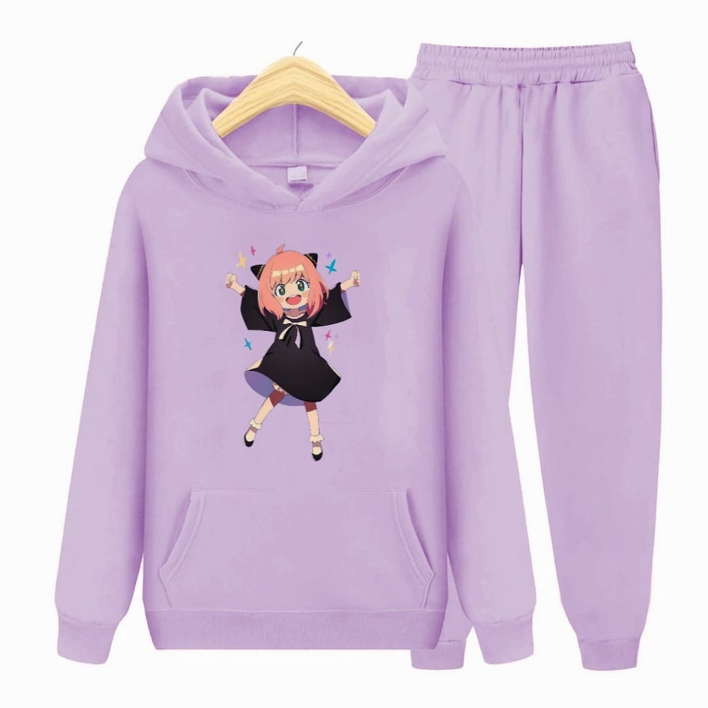 Setelan Sweater anak ANYA SPY 02/Baju Sweater Hoodie Anak