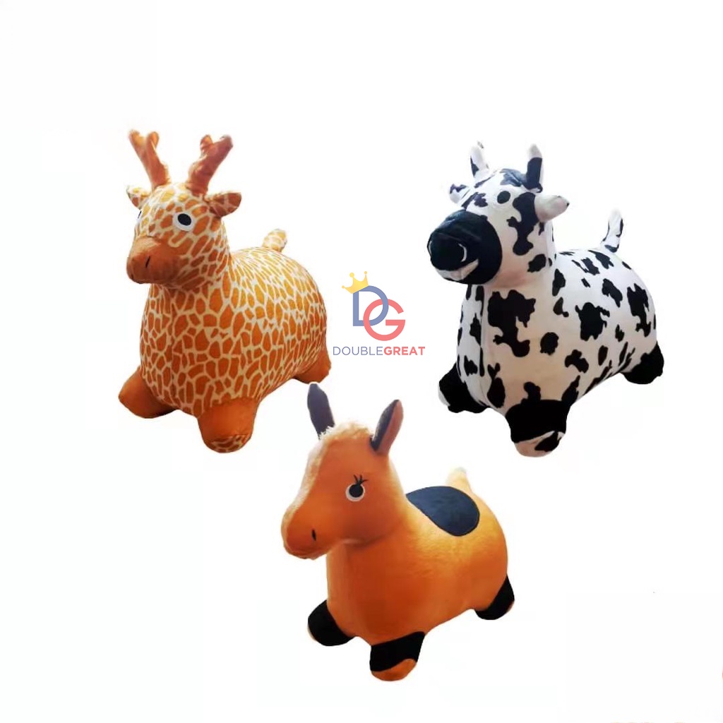 DOUBLE GREAT   PHYTONA rusa karet animal jumping berbaju SNI non musik lampu garansi bocor