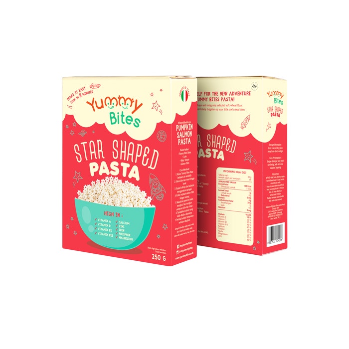 Yummy Bites Star Shaped Pasta 250g