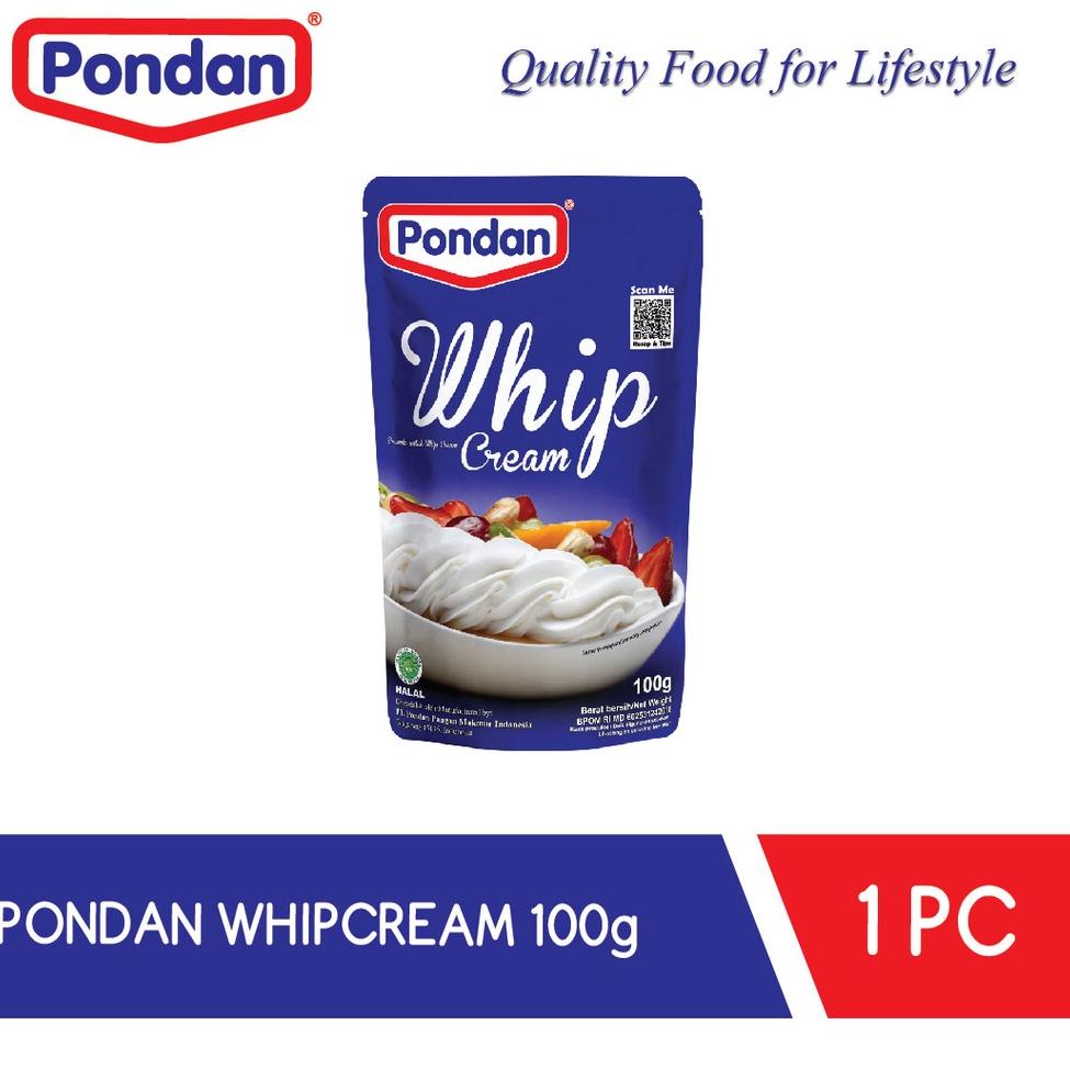

Terlaris.. PONDAN WHIPCREAM 100GRAM WHIPPING CREAM WHIP CREAM 6ZI