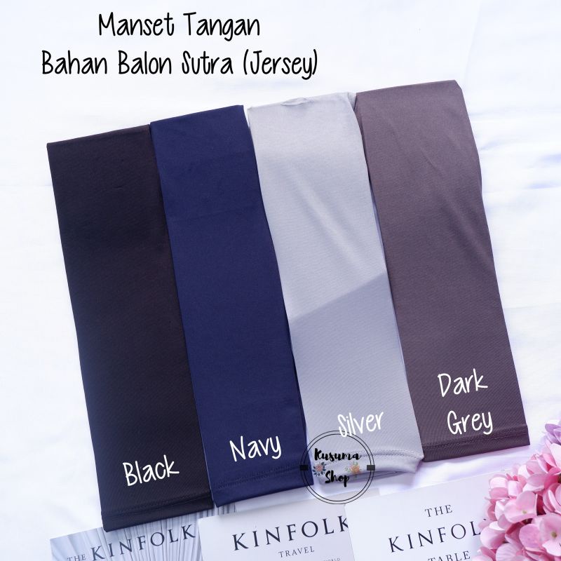 Manset Tangan Bahan Spandek Balon Sutra/Jersey(Licin)