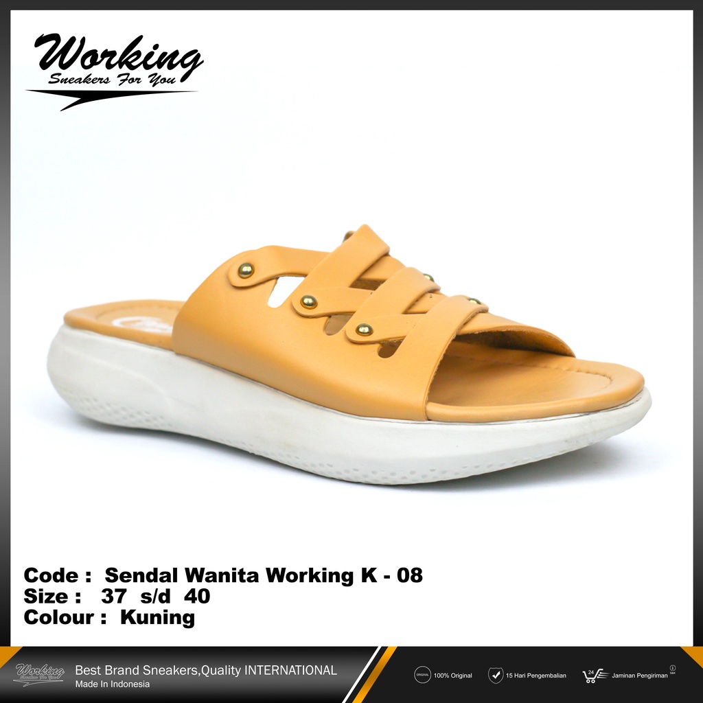 Sandal Slop Wanita Terbaru Working K-08 Size 37-40