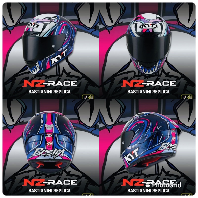 HELM KYT NZ RACE BASTIANINI REPLICA 2022-KYT NZ RACE BASTIANINI