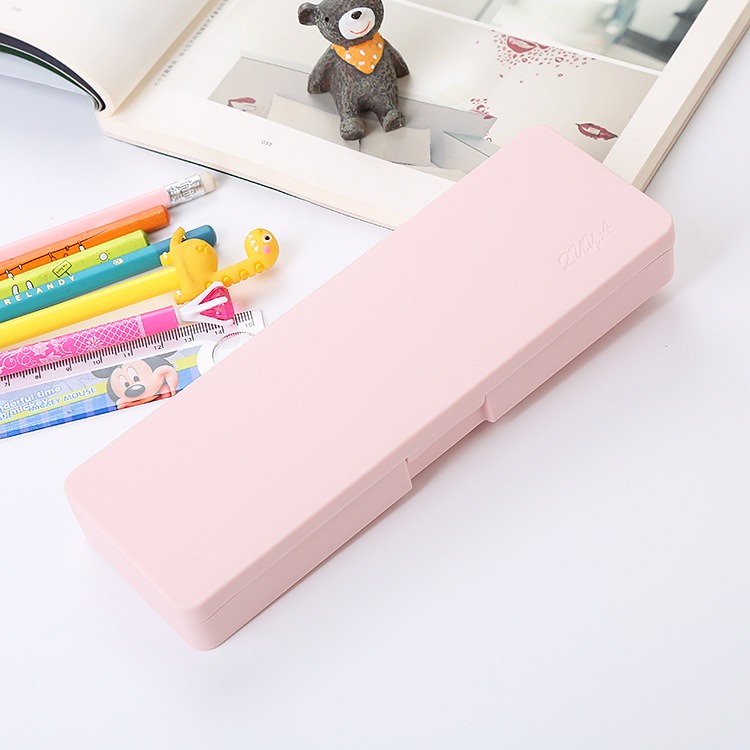 Kotak Pensil Pena Warna Pastel Case Persegi OSM-ST0211