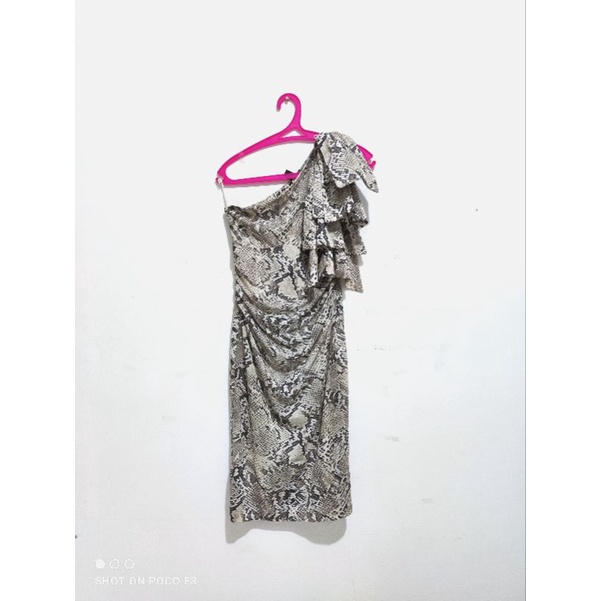 Mini Dress snakeskin Mango original preloved size S
