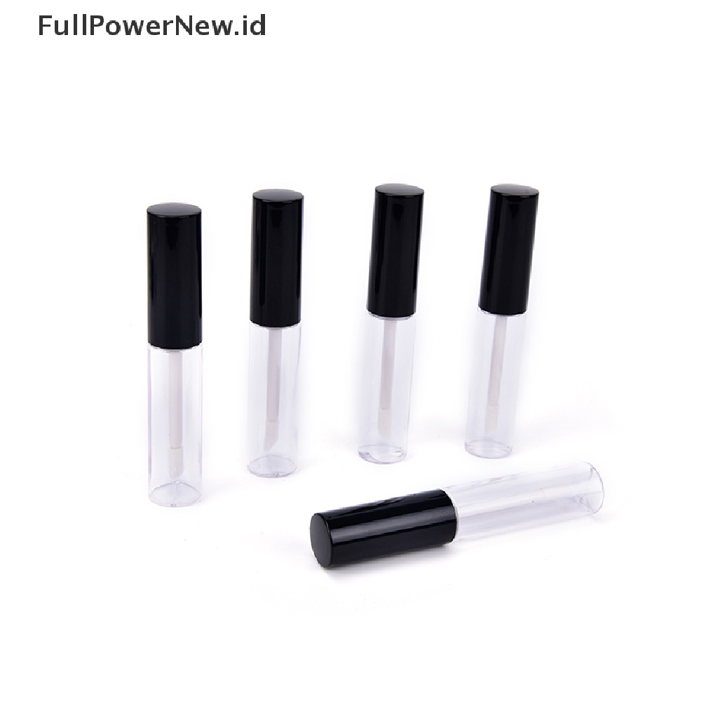 Power 1Pc 8ml Desain Hitam Kosong Tabung Bibir Lip Balm Botol Wadah ID