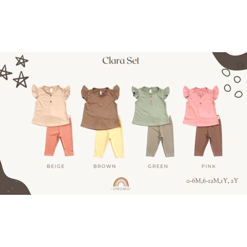 Umumu Clara Set/Stelan Anak cewek