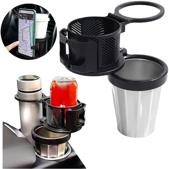 barokahgamis Cardin Phone &amp; Cup Holder 3 in 1 / Holder Multifungsi Mobil