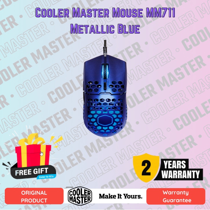 Cooler Master Mouse MM711 Metallic Blue