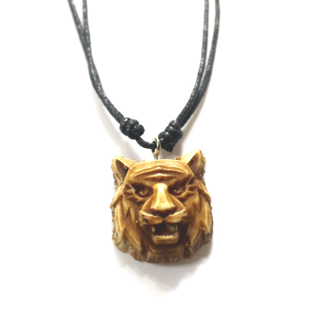 Kalung Pria Keren Kalung Tali Bandul Model Macan Kalung Resin
