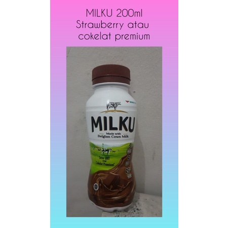 

MILKU rasa coklat atau strawbery 200ml