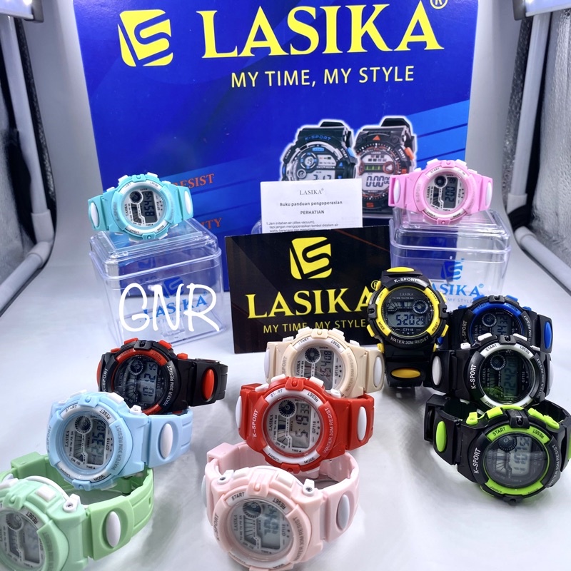 NEW,, JAM TANGAN ANAK SD/SMP LASIKA 7118 DIGITAL ORIGINAL BOX