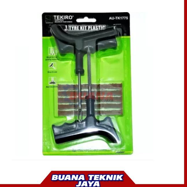 Grosir Terupdate .TEKIRO Alat Tambal Ban Tubles Set Gagang Plastik / Tyre Kit Tekiro Original/ Tuble