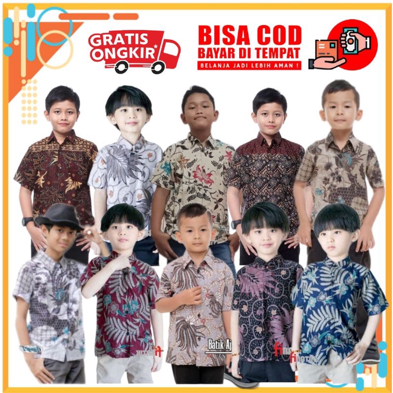 Batik Anak Laki-Laki Usia 2-12thn