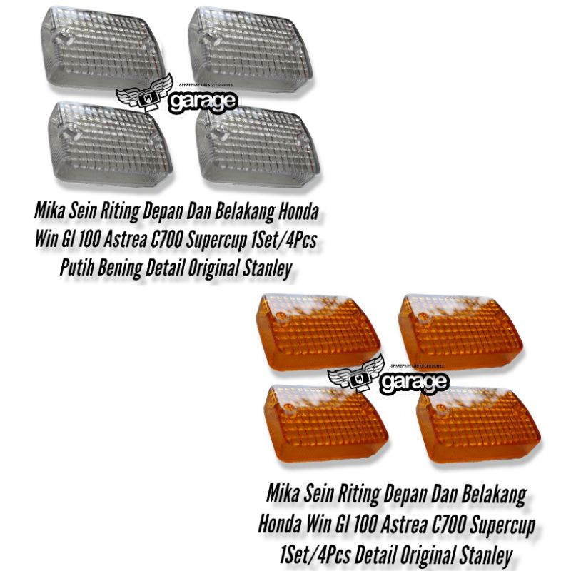 Mika Sein WIN sen Bening Sein depan belakang 1set Honda Win C800 C700 GL 100 Detail Original Stanley