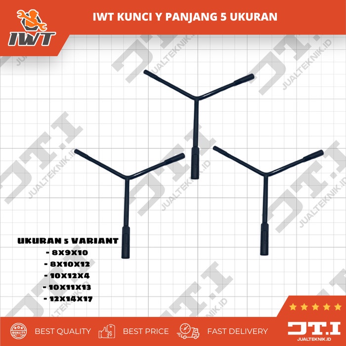 Trendi Iwt Kunci Y Panjang Satuan 8X9X10 8X10X12 10X11X13 10X12X14 12X14X17 Hot Sale