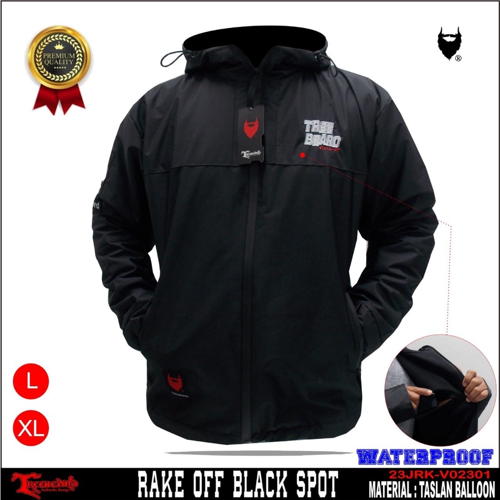 TURUN HARGA ! JAKET HOODIE OUTDOOR TREEBEARD / JAKET GUNUNG PRIA WANITA WATERPROOF / JAKET PARASUT HOODIE ANTI AIR