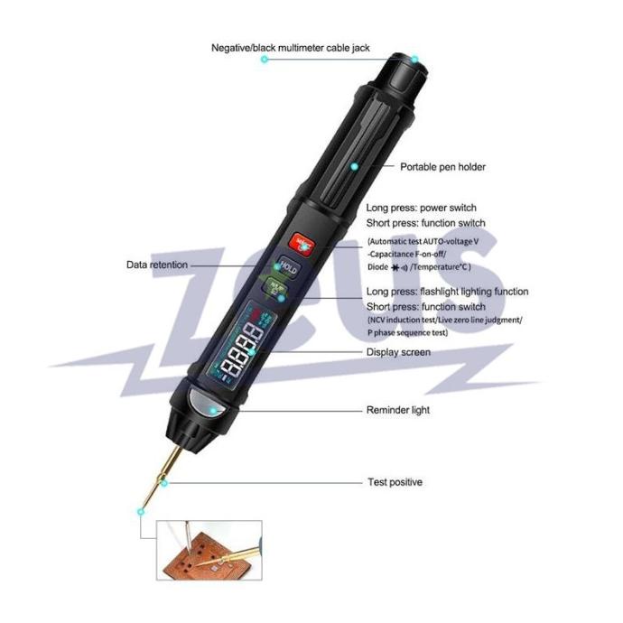 TOOLS - DIGITAL PEN MULTITESTER - MULTIMETER PEN DIGITAL RELIFE DT-01