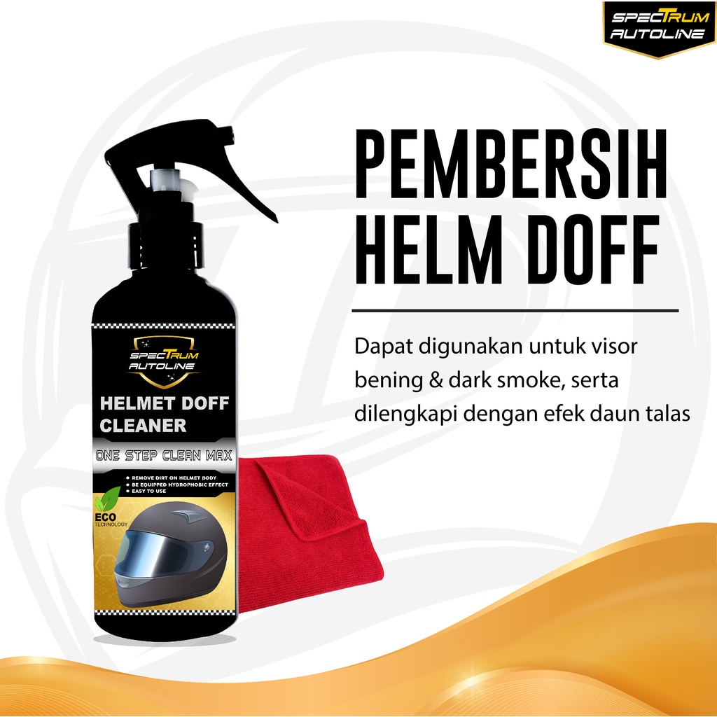 SPECTRUM Helm Cleaner Pembersih Helm Visor Doff Glossy Efek Daun Talas