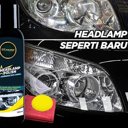Depan AUTO DAZZLING PEMBERSIH LAMPU HEADLAMP MIKA LAMPU MOBIL KUSAM PEMBERSIH KACA LAMPU MOBIL KUNIN