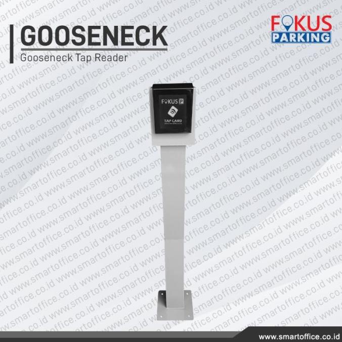 Tiang Gooseneck Tap Reader RFID Portal Otomatis Perumahan Cat Coating