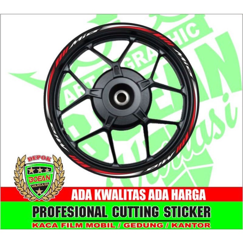 Jual Sticker Lis Velg Mio Decal Print Cut Laminasy Glossy Shopee Indonesia