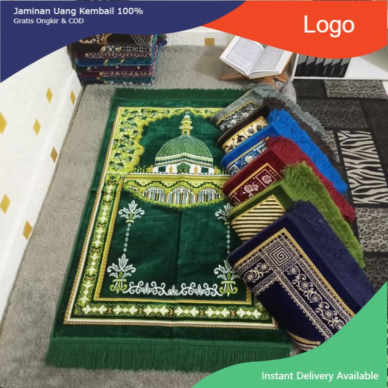 SAJADAH TEBAL BULU BLUDRU MOTIF TIMBUL KUALITAS PREMIUM WARNA FAVORIT ORIGINAL TEBAL LEMBUT