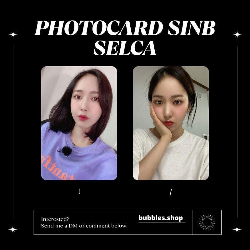 PHOTOCARD UNOFFICIAL SINB G-FRIEND SELCA