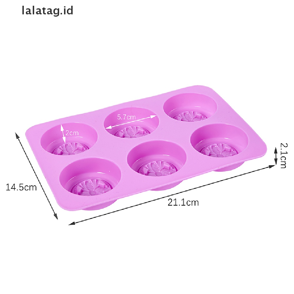 [lalatag] Silikon 6rongga Cetakan Sabun Bentuk Lebah Fondant Cetakan Kue Aksesoris Baking [ID]