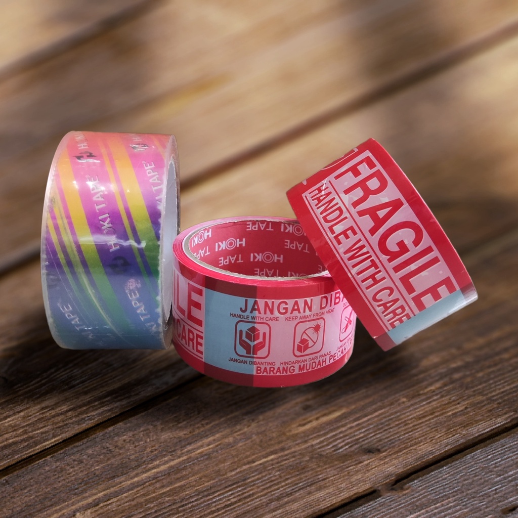 LAKBAN fragile 48mm*100yard HOKI TAPE— 4 in 1