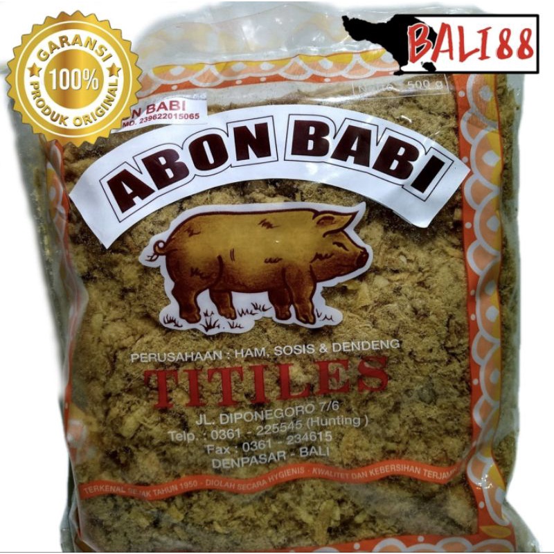 

ABON BABI TITILES ASLI ORIGINAL 500GR