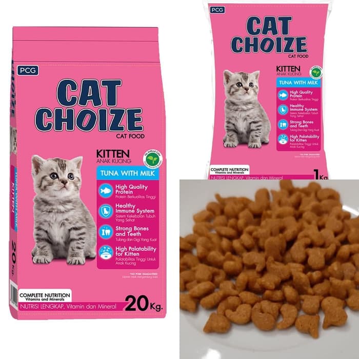 Makanan Kering Dry Cat Food CAT CHOIZE Kitten 1 KG Freshpack