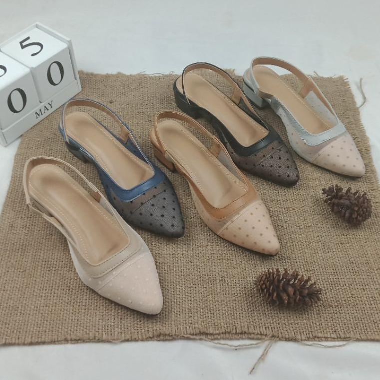 PCN.10Ja23p– ARUMI SEPATU MULLES WANITA HAK 3CM AP02