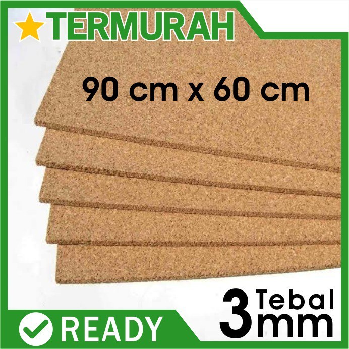 

Paja Qi373 Cork Board 3Mm Pin Sheets Sheet Gabus Lembaran Patah Polos Madin