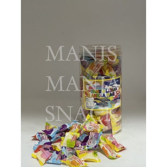 

Permen Lunak Aneka Rasa Buah Toples isi 120 pcs