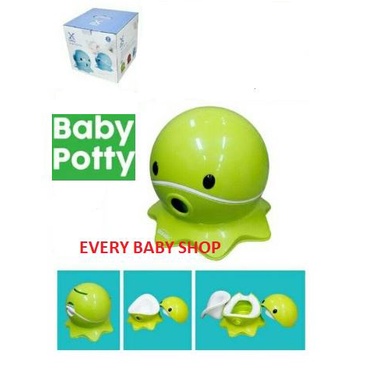 QC BABY POTTY TRAINING OCTOPUS  9M+ / ( PISPOT UNIK BENTUK GURITA ) u/ LATIH KE TOILET