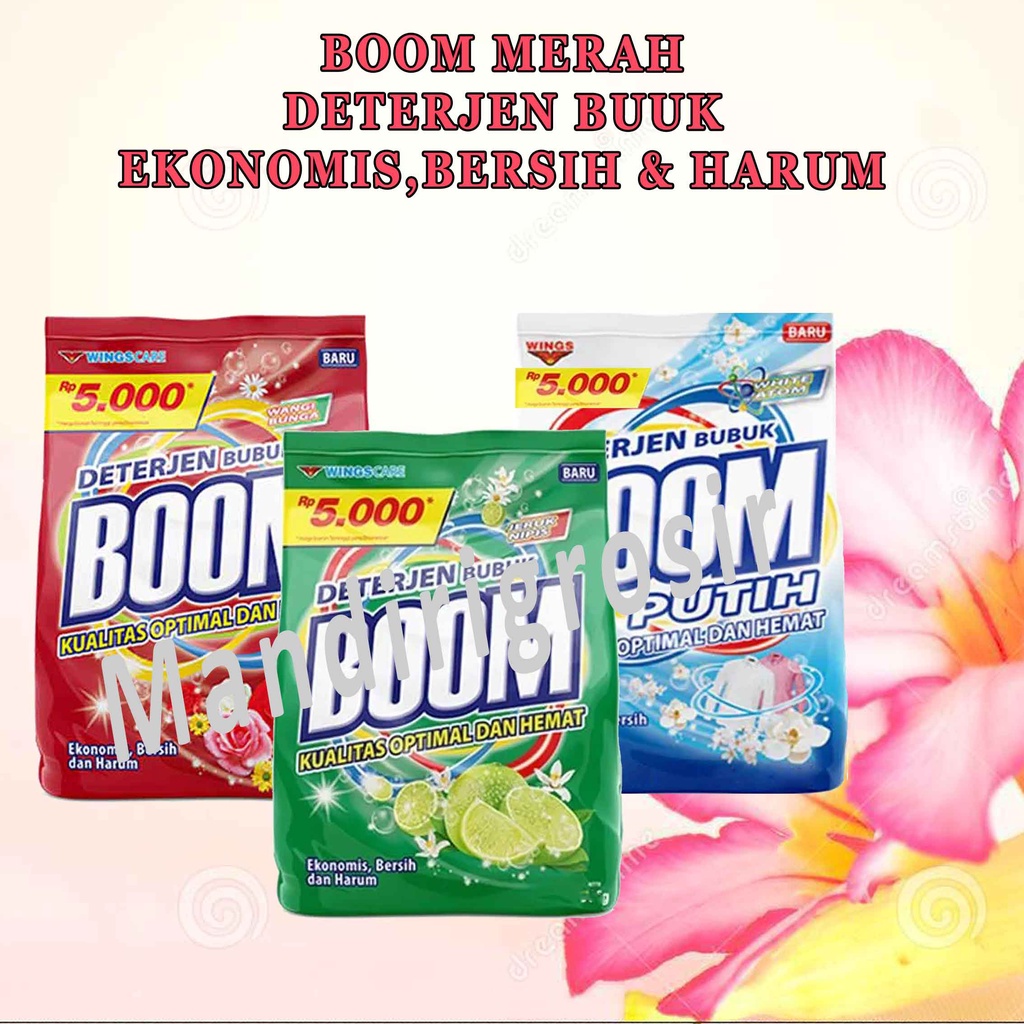 Deterjen Ekonomi Boom* Dertejen Bubuk* Deterjen Ekonomi* 280g