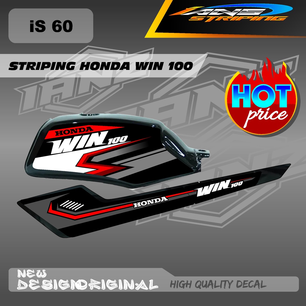 STRIPING LIST TANGKI WIN100 CUSTOM DECAL HOLOGRAM / NON HOLOGRAM IS60