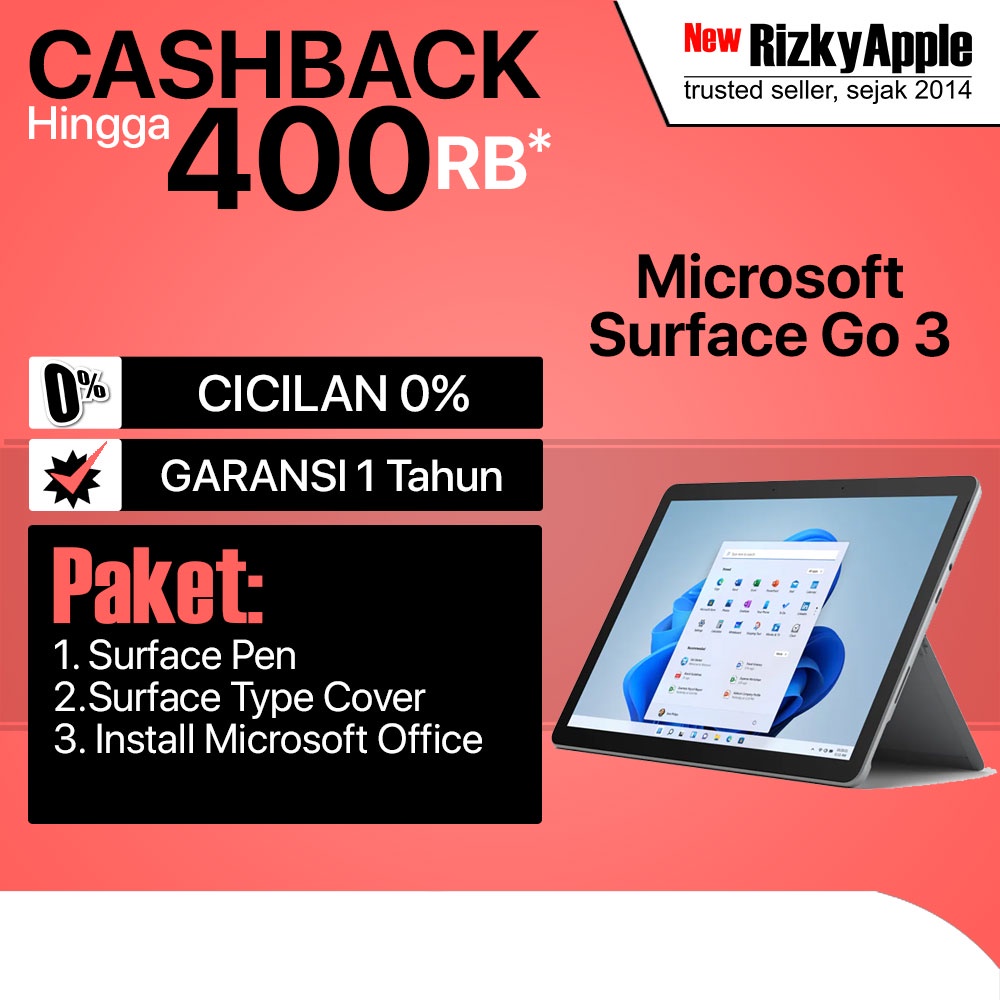 Microsoft Surface Go 3 Black Platinum Intel Core i3 8/128GB