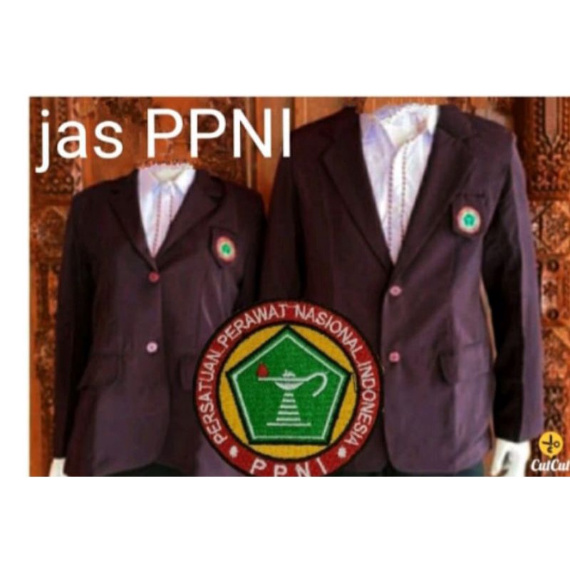 Jas perawat Nasional /PPNI terbaru Pria dan Wanita (Sudah termasuk logo)