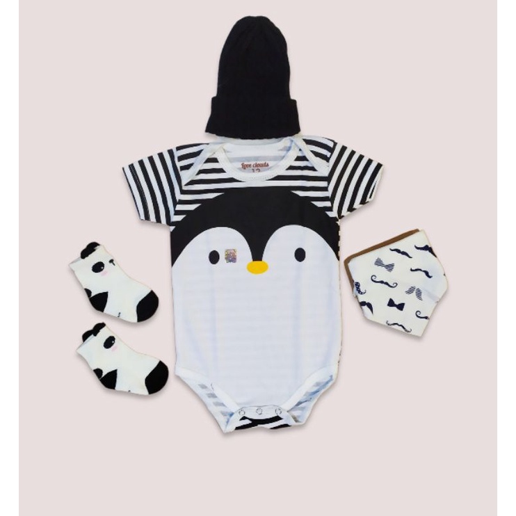 Hampers bayi/ kado lahiran/Parsel bayi/Parcel baby gift set/jumper penguin boy