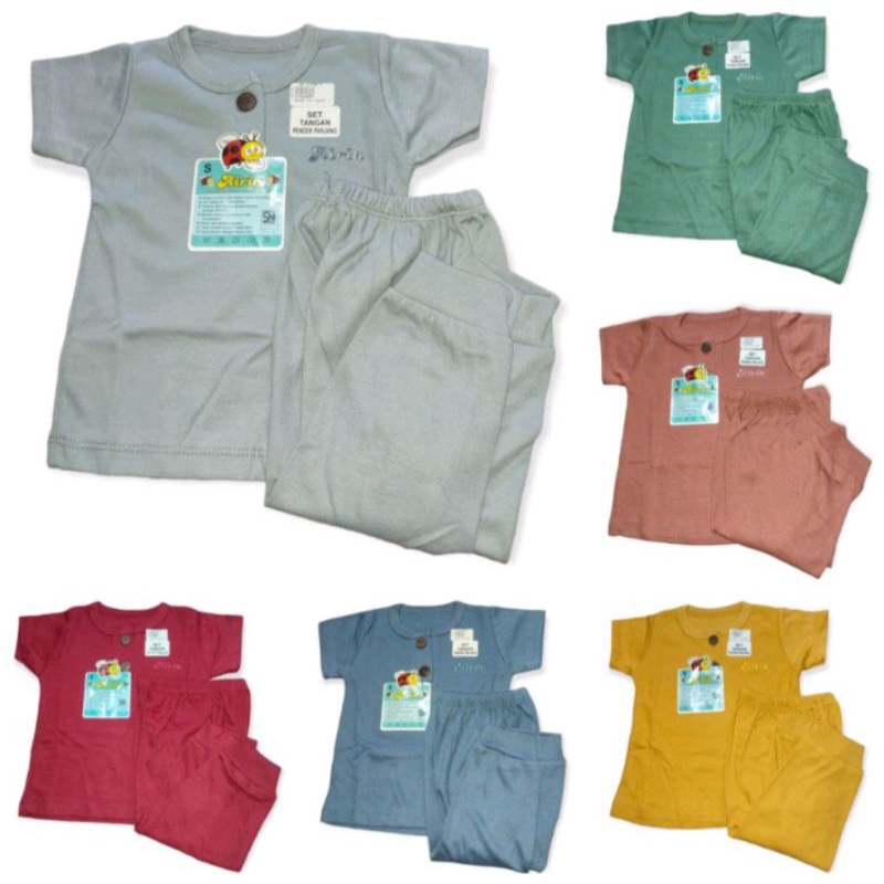 BAJU AIRIN POLOS || SETELAN CP BAYI || PIYAMA BAYI
