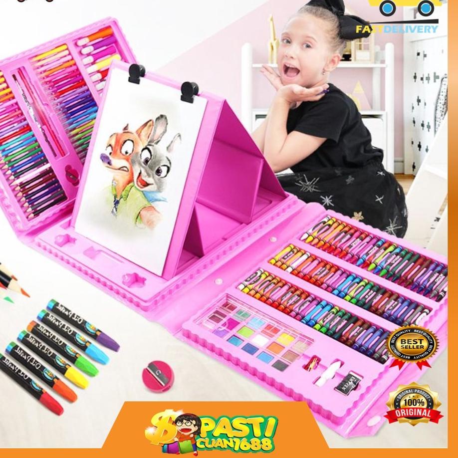 

ハ {PACU1688} ART SET 150PC DAN 208PC PENSIL WARNA / COLOURING SET 150 PCS 208 PCS / GULALI BOOKS PAKET MEWARNAI Terjangkau!