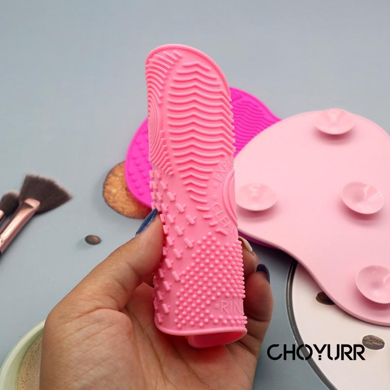 【COD】Alat Pencuci Kuas Makeup / Rinse Pembersih Kuas Makeup / Silicone Pad / Silika Gel Pembersih Brush / Brus Cleaner / Pembersih Brush Make Up Brush Cleaner Pad -CH