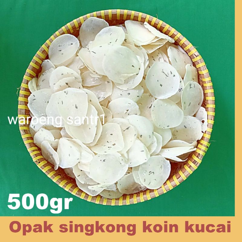 

Opak singkong koin kucai wonosobo mentah tipis renyah siap goreng 500gram