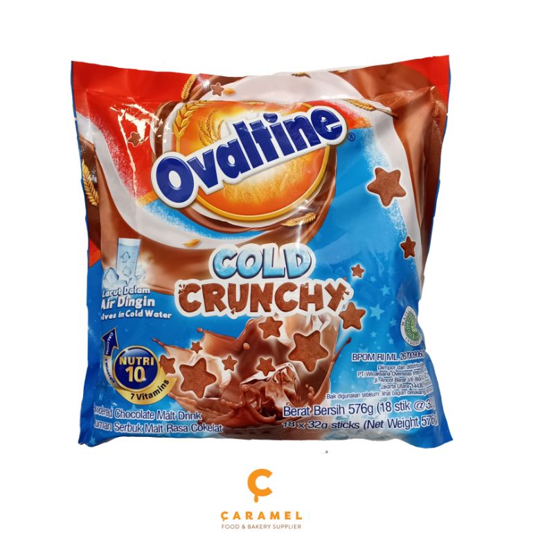 Jual Ovaltine Cold Crunchy Chocolate Malt Drink 576gr Minuman Serbuk