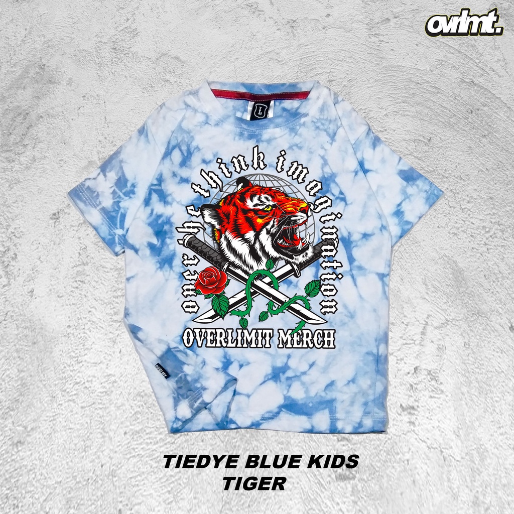 T-SHIRT | KAOS | ANAK | BALITA | TIEDYE | BLUE | TIGER OVERLIMIT