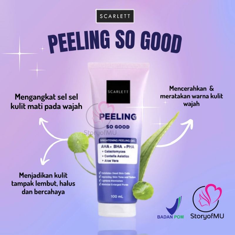 SCARLETT Whitening peeling So Good indonesia / Brightening peeling gel