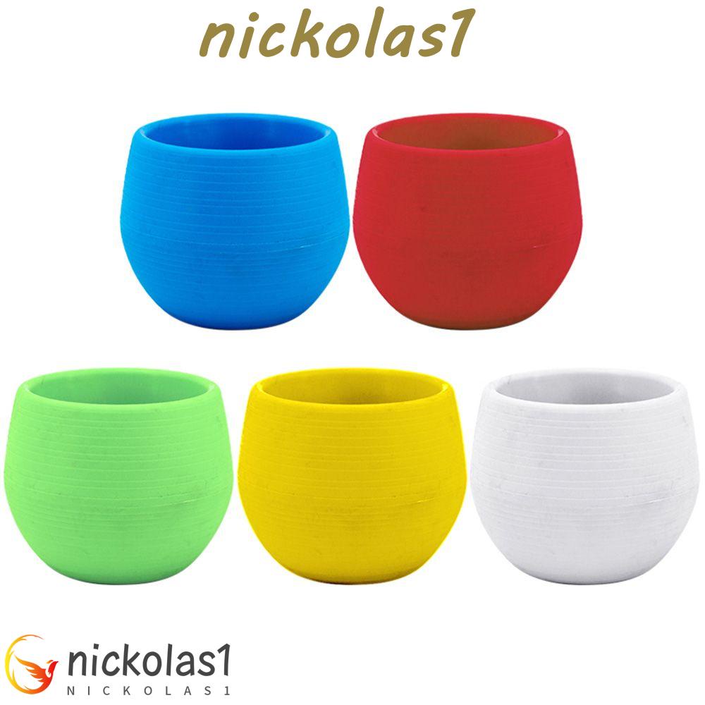 Nickolas1 Pot Bunga Mini Kecil Hijau Tanaman Balkon Sukulen Desktop Ornamen Tanaman Wadah Tanaman